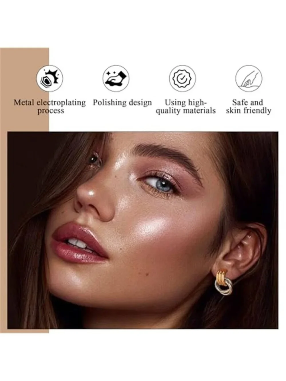 Geometric Chunky Knot Earrings Hypoallergenic Dangle Drop Earrings for Women